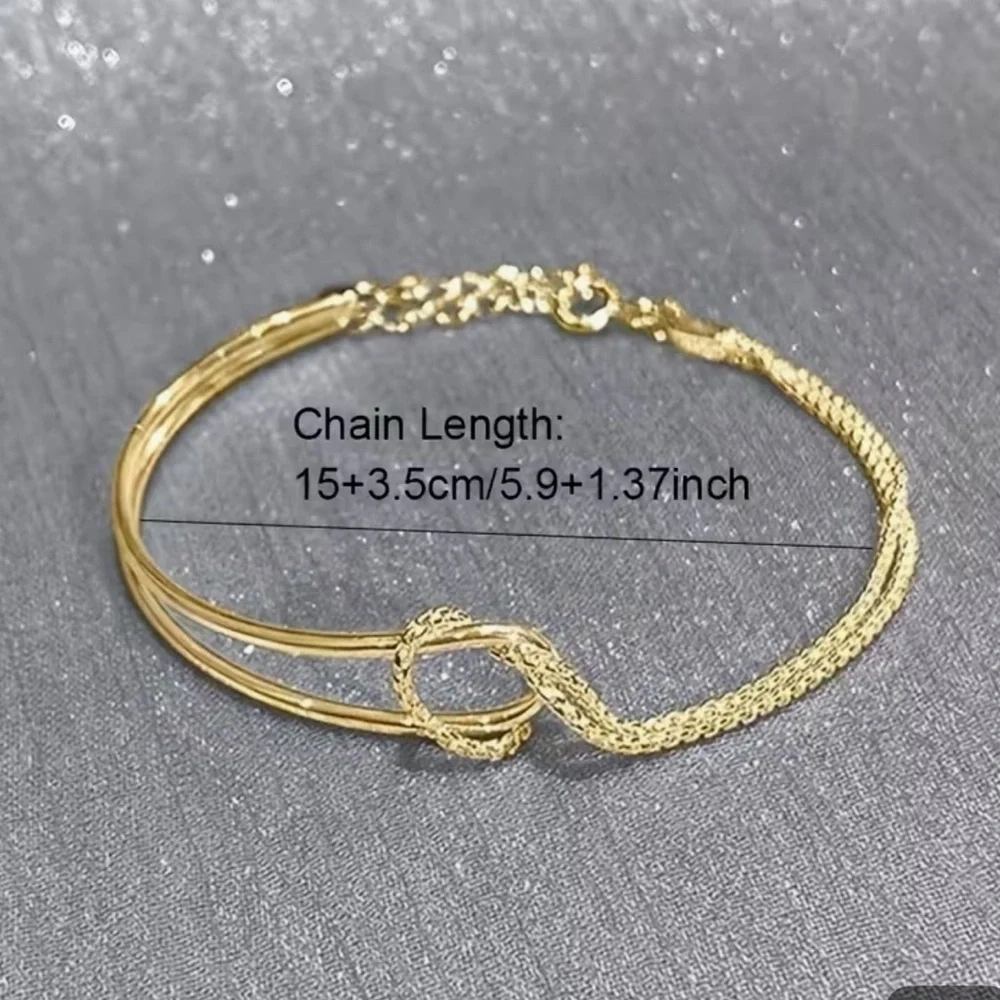 Elegant Gold Bracelet 18K gold plated. - Picture 8 of 8